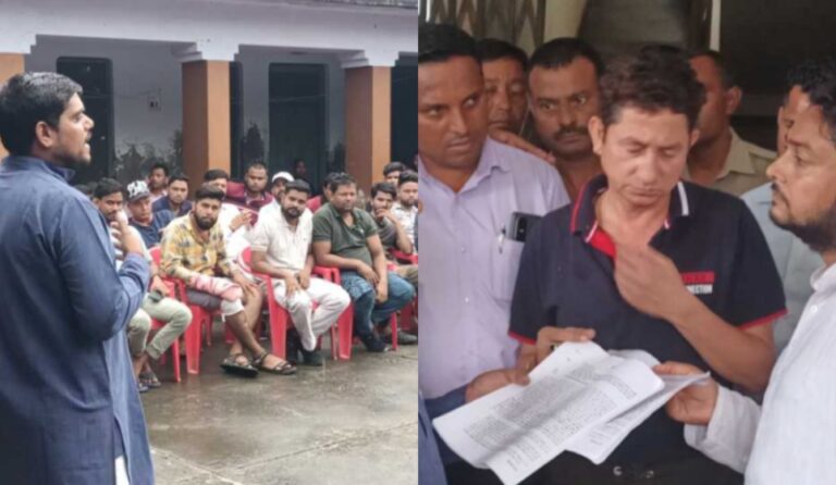 नगर पालिका के अधिशासी अधिकारी पर भ्रष्टाचार के गंभीर आरोप,निष्पक्ष जांच करने की मांग को लेकर नगर में रैली निकालकर उपजिलाधिकारी रविन्द्र बिष्ट  को सौंपा ज्ञापन।