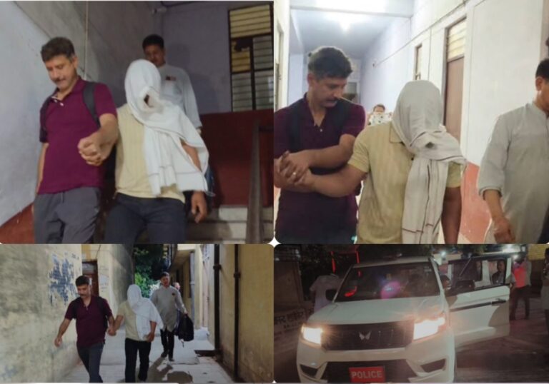 महिला पटवारी मोनिका का सहायक अनुज 4500 की रिश्वत लेते रंगे हाथ गिरफ्तार, दाखिल खारिज के नाम पर मांगे थे रुपये।