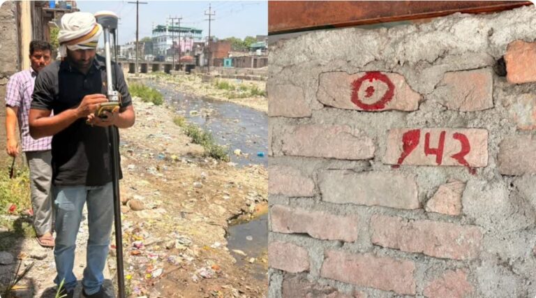 देहरादून में 6100 करोड़ की लागत से बनने वाली एलिवेटेड रोड के लिए डिमार्केशन हुआ शुरू, लाल निशान जद में आ रहे ढाई हजार से ज्यादा मकान व 26 मोहल्ले शामिल।