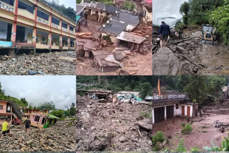 चमोली नंदानगर में बादल फटा,एक शव बरामद, मलबे में 12 लोग, कई घरों को नुकसान, दो ग्रामीणों का हेली से किया गया रेस्क्यू, सीएम धामी ने तत्काल राहत पहुँचाने के दिये निर्देश।