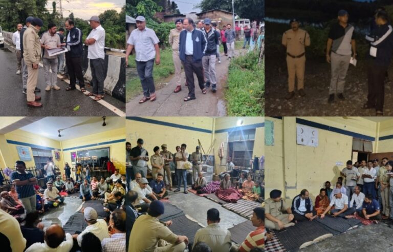 बनबसा क्षेत्र में भू-कटाव और जलभराव पर डीएम की सख्त निगरानी, डीएम मनीष कुमार व एसपी अजय गणपति ने बाढ़ प्रभावित क्षेत्रों का किया निरीक्षण।