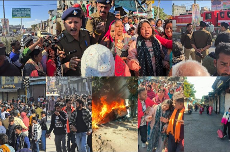 खटीमा में चाकूबाजी के बाद बवाल, युवक की मौत से भड़का सांप्रदायिक तनाव, गुस्साई भीड़ ने दुकानों में की आगजनी, पुलिस ने भांजी लाठियां, शहर में धारा 163 लागू, देखिये तस्‍वीरें।