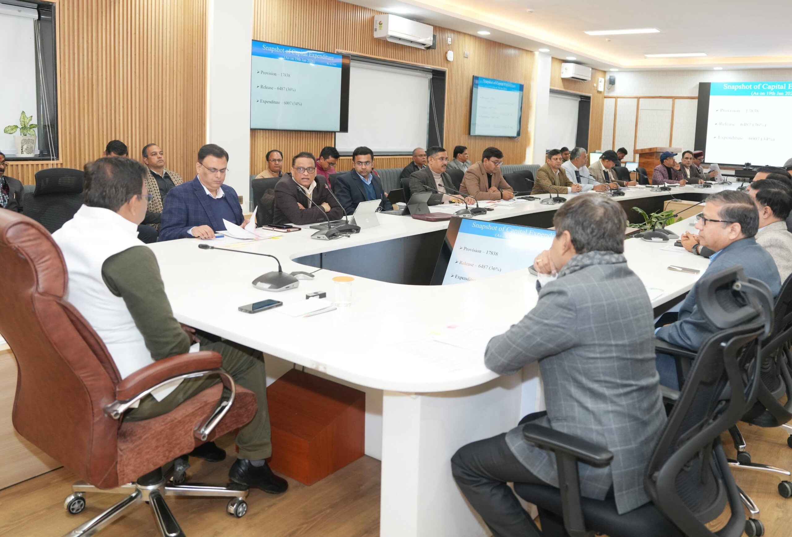 मुख्य सचिव आनंद बर्द्धन ने ली योजनाओं की समीक्षा बैठक, समयबद्ध और गुणवत्तापूर्ण कार्यों पर जोर।